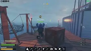 Roblox 50 Days on a Raft: first time defeating the pirate boss