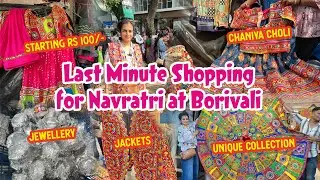 Latest Navratri Collection at Borivali Jambli Galli | Oxidized Jewellery Chanya Cholis with Dupatta