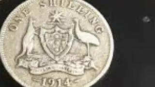 Australia 1914 Shilling Errors and Value