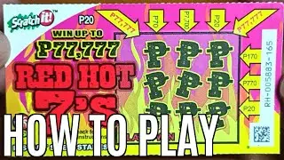 How To Play Red Hot 7's | PCSO Scratch It | Instant Sweepstakes