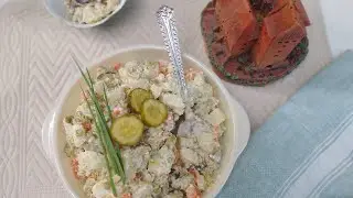 Potato and Carrot Salad (Lithuanian Balta Mišrainė)