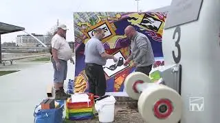 Augmented Reality Mural Created by DMPS Students