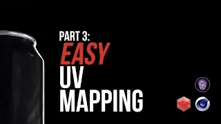 Cinema4D Basics - The Complete Beginners Guide to: EASY UV Mapping in Cinema4D with Redshift