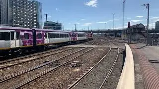 V/Line Y163 Shunts the Empty H-Set Passenger Cars to Platform 3B at Southern Cross Station