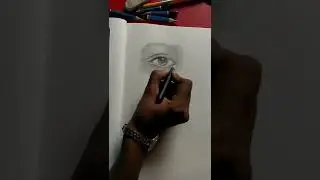 Drawing an amazing eye with staedtler pencil ✏️ #shorts #preetiprasadarts