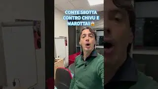 SBROCCO ESAGERATO DI CONTE! 😱 #inter #conte #chivu #marotta #polemica