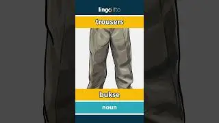 🇬🇧🇳🇴 trousers - bukse : vocabulary builder : learn English : la oss l&aelig;re engelsk