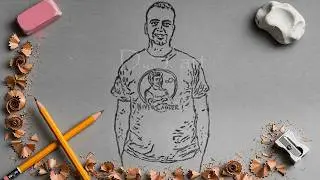 Modern Male Portrait Sketch | Creative Pencil Art (8B Drawing)