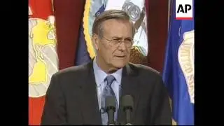 Rumsfeld calls for more spending on hightech weapons