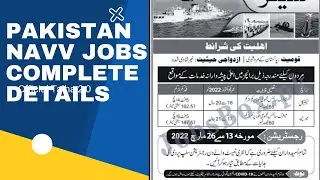 Latest jobs in Pakistan Navy B-2022 | Complete Details |