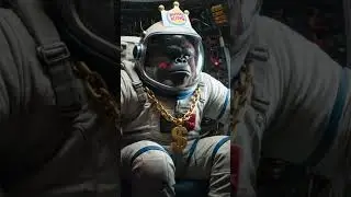 When Bigfoot Replaces Neil Armstrong 💀🚀 #SpaceFail #yeti #bigfoot #fyp #Vlog #orangutan