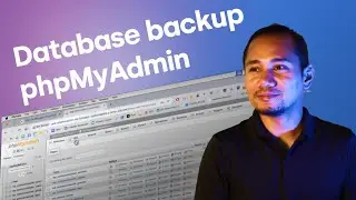 Create Database backup using phpMyAdmin