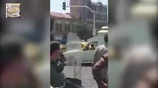 Iran, Tehran &ndash; Clashes between people and security forces in Mokhberoldoleh Square, June 25