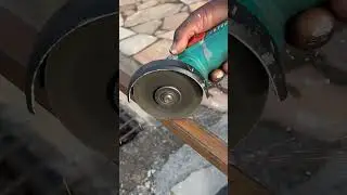 How to cut 45 degree angles neatly and smoothly with angle grinder use.