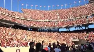 Fans chanting to Kanye West's 