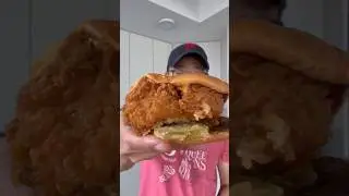 Is a Popeyes Spicy Chicken Sandwich Great or No? #mukbang #TasteTest