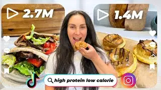 I Tested Viral High Protein Recipes From TikTok & Instagram | Healthy & Low Calorie