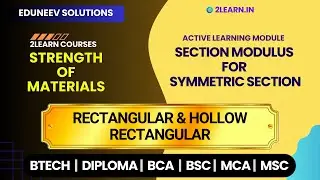 Section Modulus for Symmetric Section | Section Modulus for Rectangular & Hollow Rectangular Section