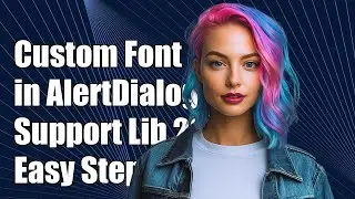 How do I set a custom font in an AlertDialog using Support Library 26