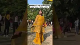 what to wear for Bollywood themed party? #bollywoodtheme #divyanshathiside #saraalikhan #minivlog
