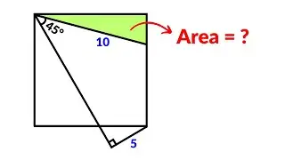 Sweden Math Olympiad | A Nice Geometry Problem | Find the shaded area