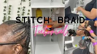 STITCH BRAID TUTORIAL || PONYTAIL + MID BACK LENGTH 🔥