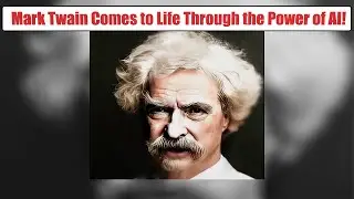 1907 Photo of Mark Twain - ANIMATED, COLORIZED, w/ SOUND ADDED!! #photography #restoration #ai