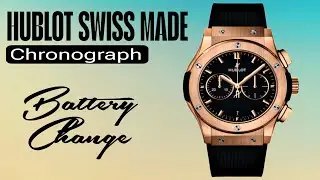 How To Change Hublot Chronograph Watch Battery | HuBlot Swiss made titanium watch