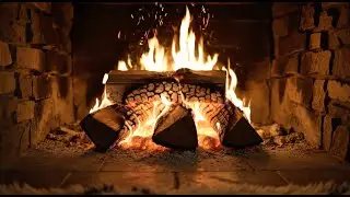 Cozy Fireplace Ambience 🔥 8 Hours of Crackling Fire Sounds | No Music