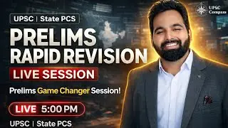 UPSC / State PCS Prelims Rapid Revision LIVE | Daily 5 PM | High Scoring Session | Gaurav Sir