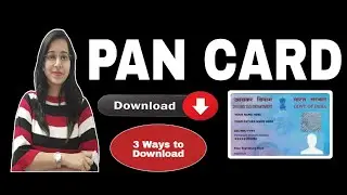 PAN Card download करने के 3 तरीके✅ Instant E- PAN Card download #pancard#incometax