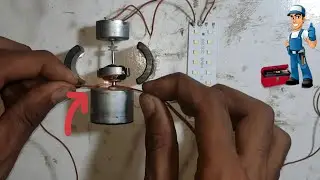 Open DC Motor Ka Experiment With LED Light At Home 