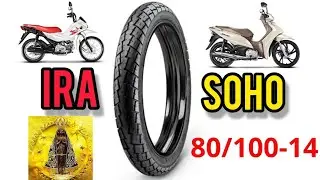 PNEU IRA SOHO 80/100-14 SER&Aacute; QUE RODA 15 MIL KM