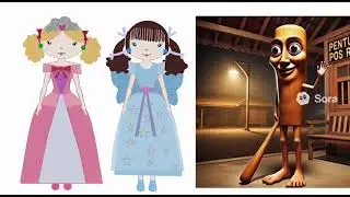 Princess Ella, Fairy Ruby and Fairy Yung meets Tung Tung Tung Sahur