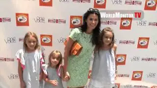 Angie Harmon and family arrive at 7th Annual Kidstock Music, Art Festival #Kidstock2013