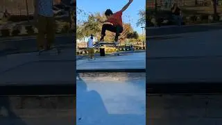 Skateboarder at Casselberry Clears  Manny Pad Gap!