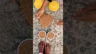 world best satisfying kinetic sand cake ASMR video 😱#sand#viral #home art#shorts