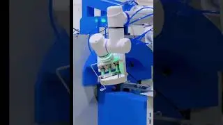 Elite Robots CS66 #cobot metal bending with CNC machine by Stark