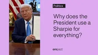 Why is President Trump obsessed with Sharpie?