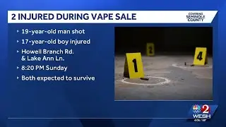 Teen, man shot while selling vape pens in Casselberry, police say