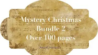 Mystery Christmas bundle 2, printable paper for junk journals and mini albums