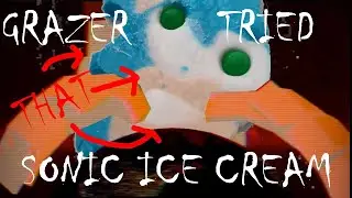 GRAZER TRIES THE SONIC GUMBALL EYES ICE CREAM 💀🦔