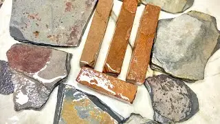 Black and red soft slate item cleaning