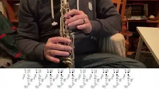 Es ist schon dunkel B&ouml;hm Clarinet with Tabs