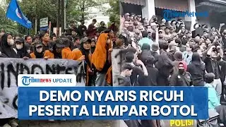 Nyaris Ricuh, Demo Mahasiswa Solo Bawa Spanduk Ganyang Prabowo, Protes soal MBG & Efisiensi Anggaran