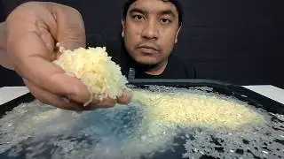 HARD RAW RICE EATING CHALLENGE WITH HANDS ✋️ | RAW RICE EATING | MUKBANG RAW RICE