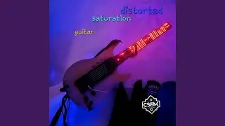 Distorted saturation guitar