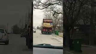 Garbage truck in action #shorts #youtubeshorts #truck #shortsvideo #bus #construction