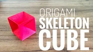 How To Make Origami Skeleton Cube🧊 #tutorial #stepbystep #viralvideo #diy #cube #craft #origami 