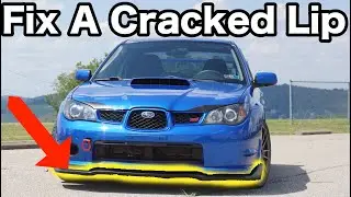 How To Repair Your Front Lip Using Epoxy! VERY STRONG!